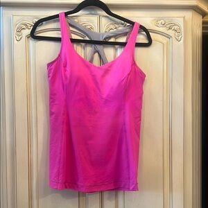 Lululemon Athletica Pink Backless Tank Top sz 8